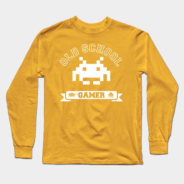 Old School Gamer Long Sleeve T-Shirt by SergioDoe